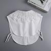 Mädchen Spitzenkragen Großer Revers Dekorkragen Puppenkragen Falscher Kragen Weiß Kleiner Schal Pullover Dekorkragen