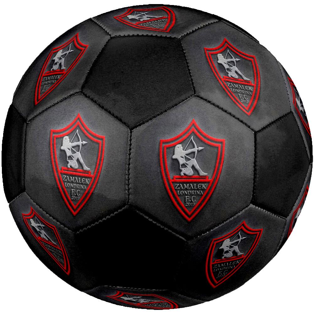 Zamalek SC Logo Size 5 Soccer Ball, Machine-Stitched PVC, Durable & High Bounce, All Ages Fit, Fan Merchandise, Matches & Outdoor Use.