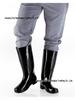 Men's Tan Quick-Dry High-Top Rain Boots - Waterproof, Non-Slip, No-Mesh Rubber Shoes