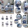 2024 New Christmas Decorations Blue Series Snowman Christmas Doll Gift Craft Home Decor 2024 Happy New Year