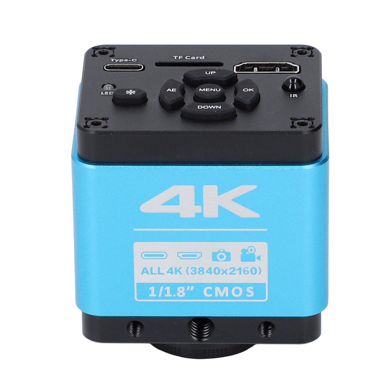 

4K HD Microscope Camera 8.3MP 3840 X 2160 At 30FPS 1 1.8in CMOS Industrial Microscope Camera 12V