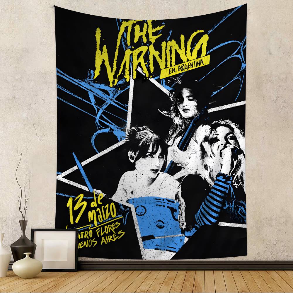Rock Band The WWarning Cartoon Tapestry Art Science Fiction Room Home Decor Wall Hanging Sheets