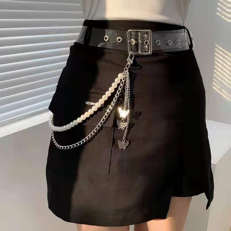 Hip Hop Pants Chain Punk Rock Jeans Chain Wallet Chains Unisex Trousers Chain E Girl Boy Goth Aesthetic Accessories