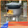 Large Portable Energy-Saving Firewood Stove for Outdoor and Household Use