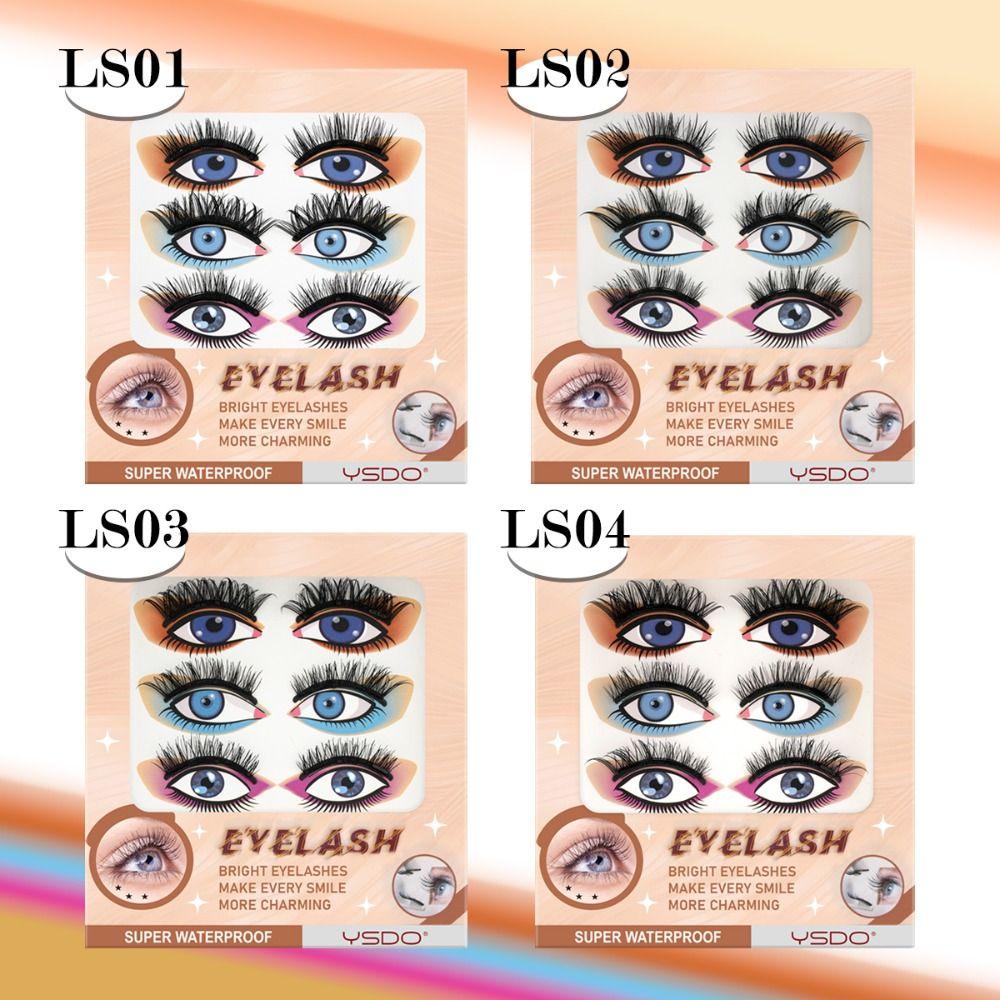 3 Paar Falsche 3D Nerz Magnetische Wimpern Weiche Flauschige Falsche Wimpern Neue Falsche Wimpern Westlicher Stil