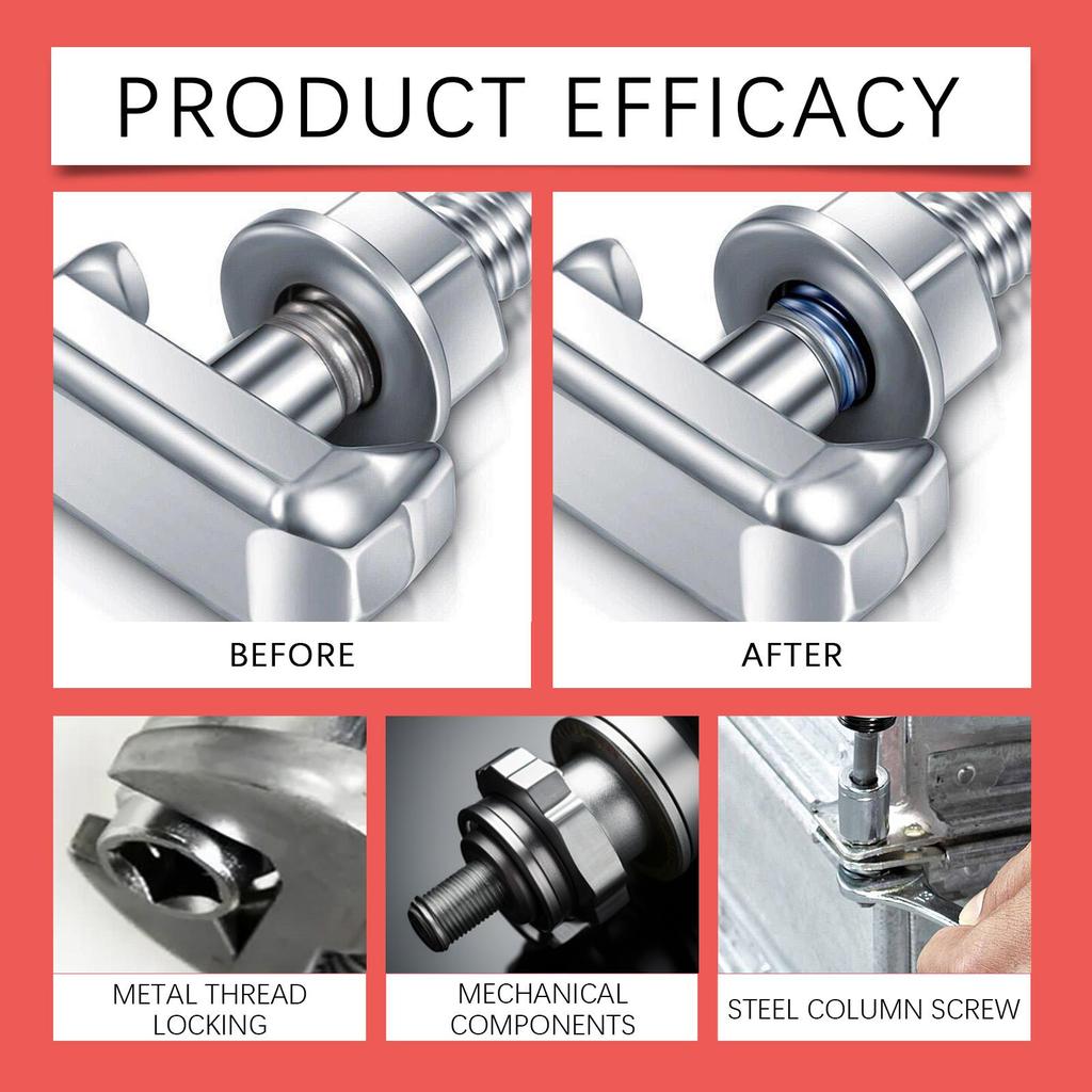 Jaysuing Threadlocker Anti-Loosening Adhesive for Metal Screws Anaerobic Threadlocker 50ml