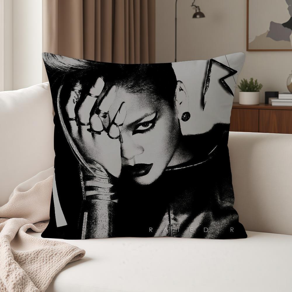 Famous Singer R-Rihanna Pillow Case Suitable For Bedrooms Living Rooms Cars Home Decoration