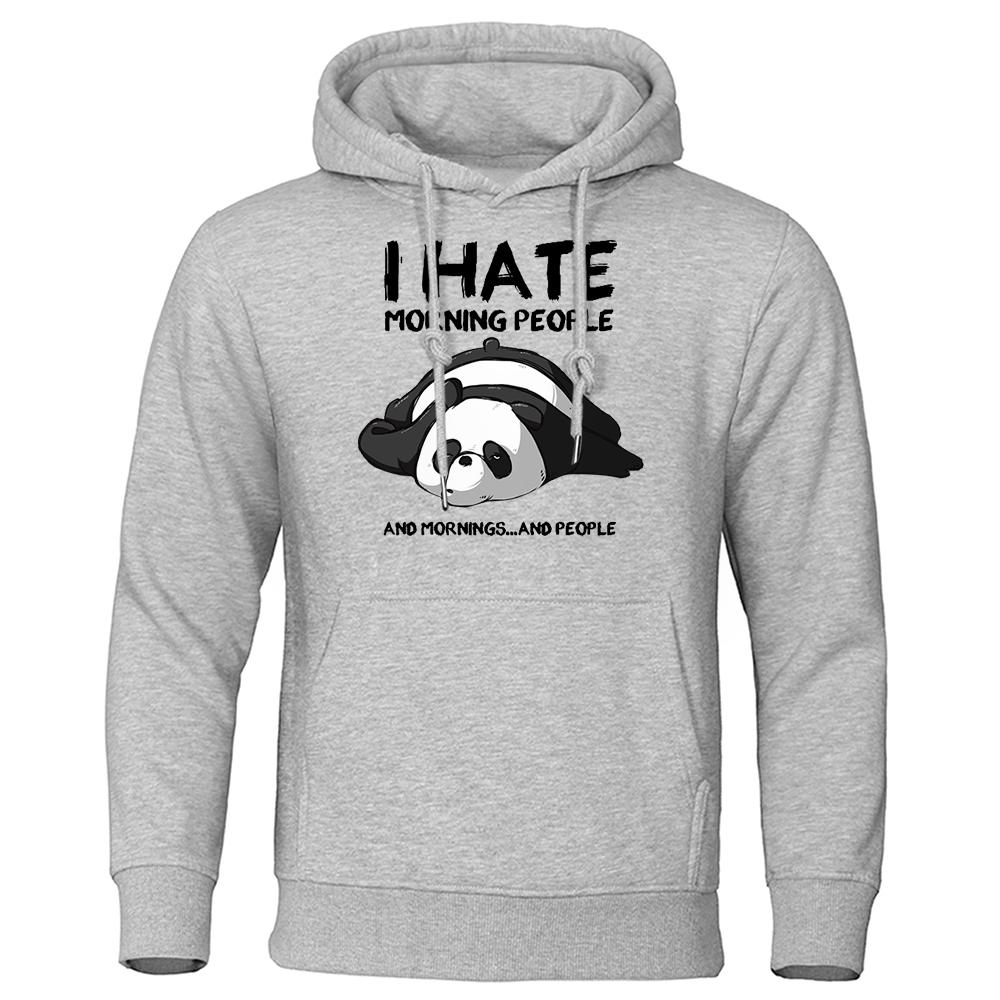 I Hate The Good Morning Man From Theduc Men'S Sweatshirt Warm Hooded Casual Fit Hoodies Harajuku Pullover