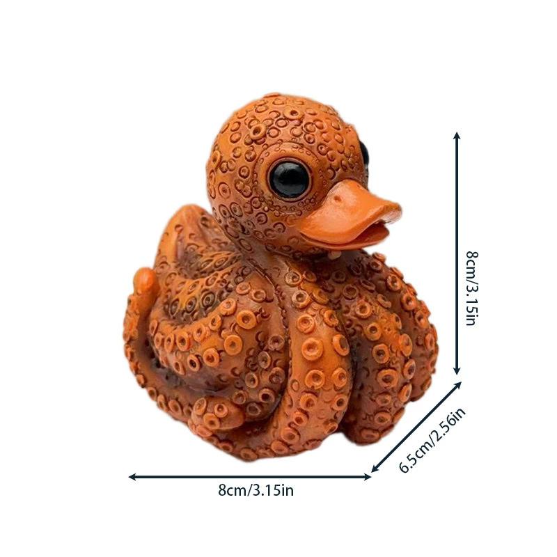 

Resin Sea Creature Duck Figurine Novelty Shark Dolphin Octopus Duck Statue Sculpture Home Office Desktop Ornament Festival Gifts