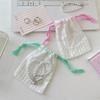 Simplicity Polka Dots Storage Bag Reusable Portable Drawstring Bag Durable Dustproof Handbag Cosmetic