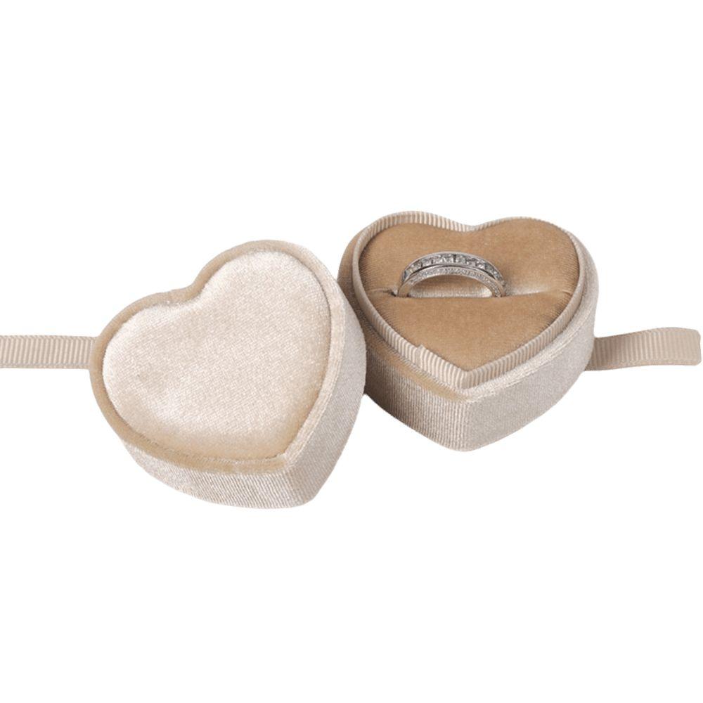 Round Jewelry Box Heart Shape Jewelry Display Fashion Gift Box Necklace
