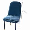New Velvet Chair Slipcovers Solid Color Universal Seat Case Washable Adjustable Elastic Stool Covers Dining Room