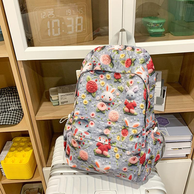 

Новые легкие студенческие рюкзаки для мальчиков и девочек Студенческий рюкзак с принтом Рюкзак для весенней прогулки для студенток .