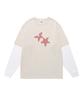 Cabisi Check Twin Star Layered Ls Tee Oatmeal(Cv2Ffut578A)