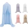 Nordic Princess Crown Bed Canopy: 7-Layer Mesh Mosquito Net Tent for Children's Room Décor