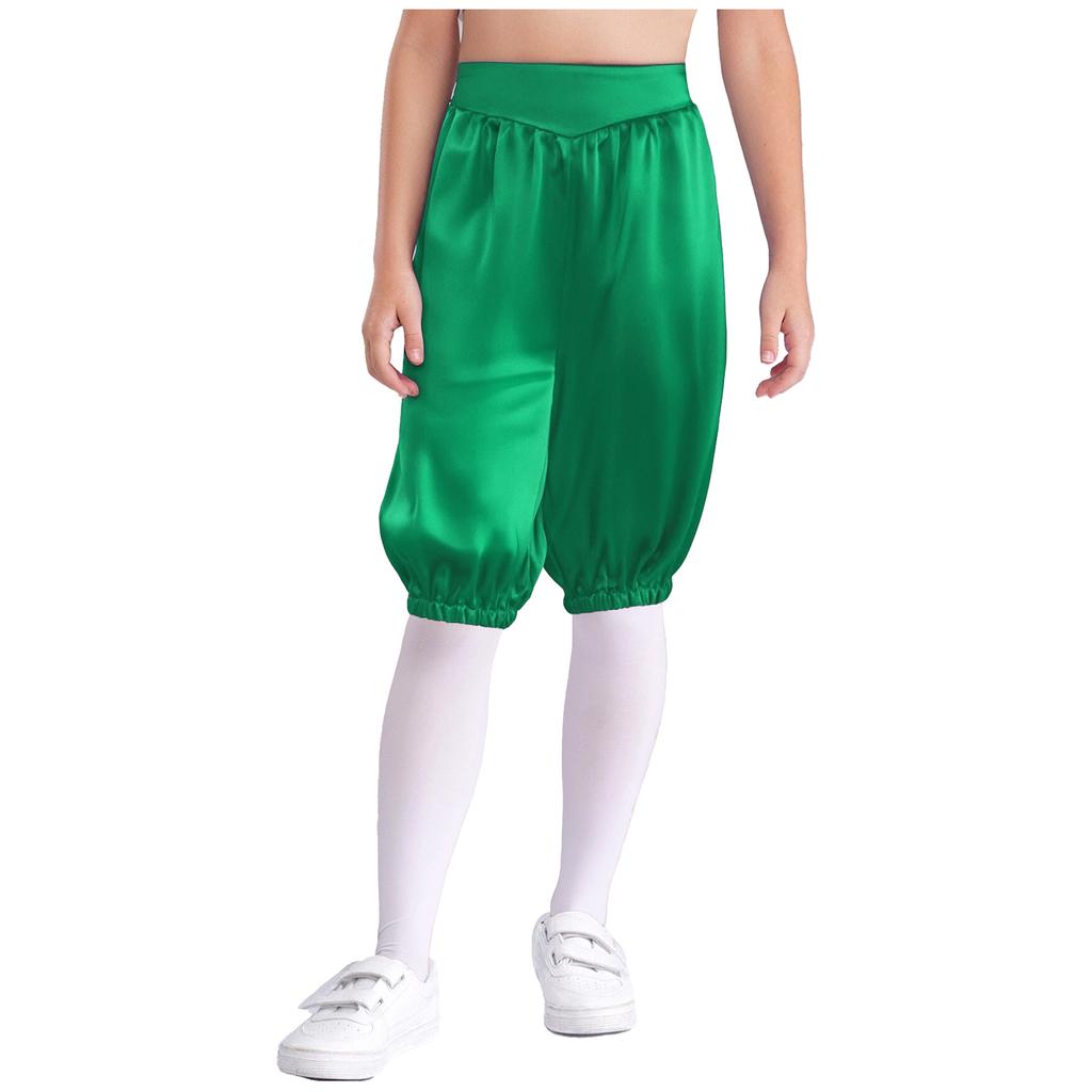 Pantaloni Medievali per Bambini Unisex, Capri a Vita Alta Elastica per Vestirsi Facilmente, per Halloween e Feste a Tema