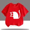 Funny Cat Graphic Kids Tshirts Summer Cartoon Casual Tops for Boys Girls Kawaii Children Colorful ONeck Short Sleeve Tshirts