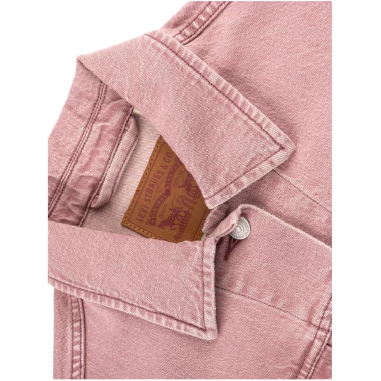 Levis Versatile Loose Fit Lapel Simple Jacket Women Jackets Pink 001C7-0001