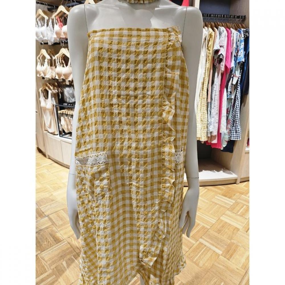 Barbara Jujimi Golf Gown With Check Pattern Agw4570s