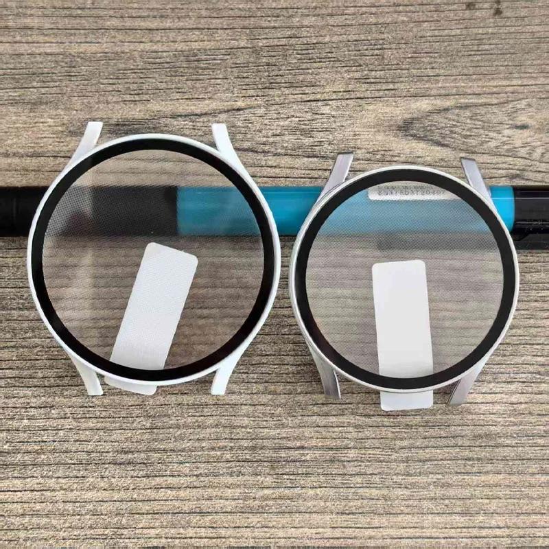 

2PCS Screen Protector Case for Samsung Galaxy Watch 7 6 5 4 40mm 44mm Matte Hard PC+Tempered Glass Cover Galaxy watch FE 40mm Galaxy 6 44mm