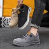 Fashion Men's Sneakers High Top 2024 New Autumn/winter Trendy Workwear Casual Shoes Thick Soled Lace Up Anti Slip Comfort Shoes