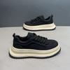Herren Freizeit Plateau Schuhe Frühling Neue Mode Komfort Runde Spitze Weiche Sohle Klobige Sneaker Outdoor Trendig Vielseitige Sportschuhe