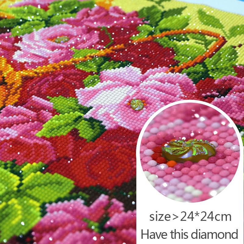 

Полная Алмазная Вышивка Цветок Розовый 5D Алмазная Картина Вышивка Крестом 3D Алмазная Мозаика Рукоделие Ремесла 45*60 cm
