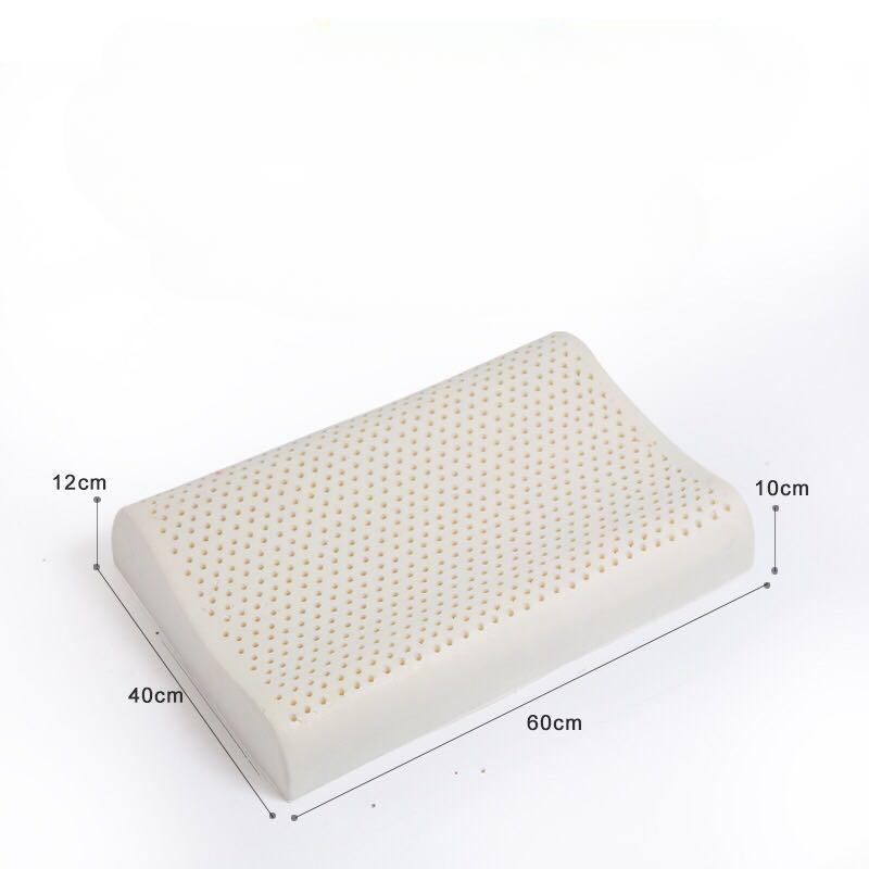 Pernă de masaj pentru gât din latex natural thailandez de înaltă calitate, pernă de pernă din latex 40x60