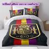 Spain Football Soccer Pattern Bedding,Quilt Set Quilt Cover Pillowcase Home Birthday Gift (1*duvet Cover+2*pillowcase,without Core)