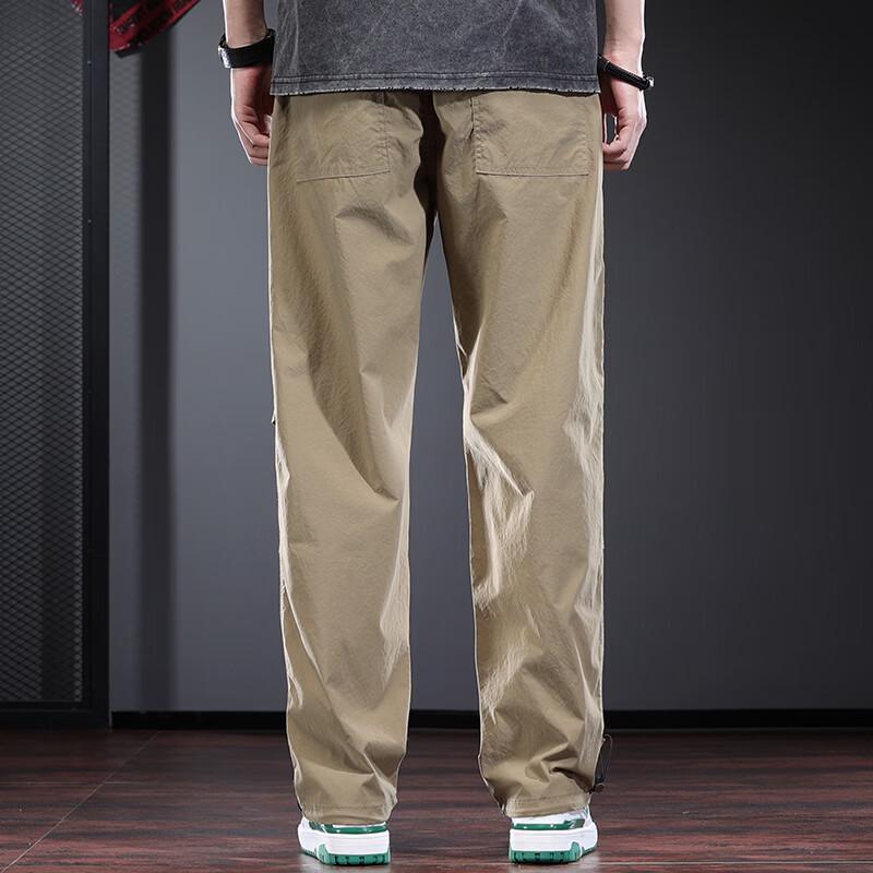 Jielino Men's Loose Fit Straight Leg Quick-Dry Cargo Pants