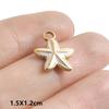 Marine Life Pendant Blue/Green Enamel Charm Fish Tail Sea Turtle Animal Stainless Steel Charms For Jewelry Making Supplies Bulk