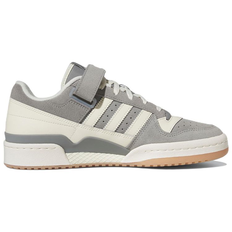 Adidas Forum Low Charcoal Solid Grey Gum Unisex Sneakers Cream-White FZ6253