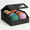Hat Storage Box Stackable Foldable Cap Organizer Lidded Closet with Window for Collectors,