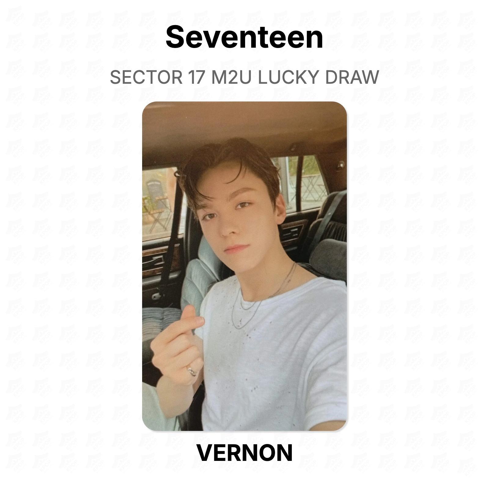 Seventeen SECTOR 17 M2U LUCKY DRAW Official Photocard VERNON