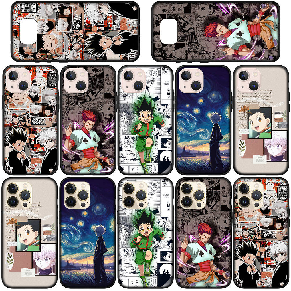 Phone Case for Samsung Galaxy S25 S24 S23 iPhone 16 15 Xiaomi Redmi Note 14 13 12 16E 11 Pro Max OPPO Moto Cartoon Killua Hunter X Hunter Gon Freecss