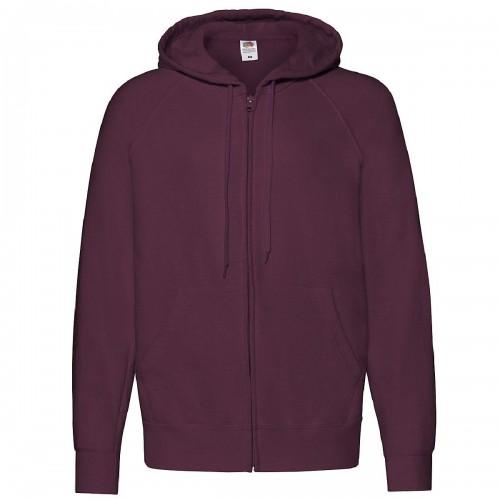 Fruit Of The Loom Men's Premium Zip-Up Hoodie - 70% Cotton 30% Polyester, Burgundy, Medium - View #2