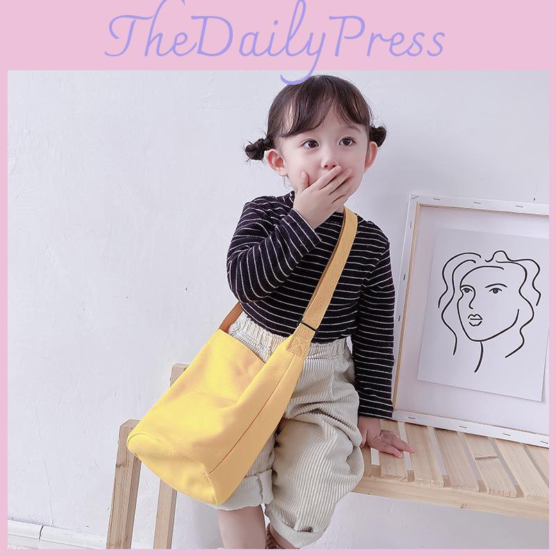 Stylish Korean Autumn Winter Kids Shoulder Bag Cute Mini Crossbody Canvas Purse