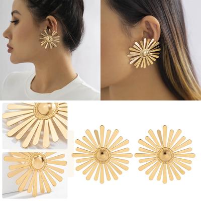 Kreative Persönlichkeit Ohrringe Mode Damen Schmuck Zubehör, Sonnenblumen Ohrstecker