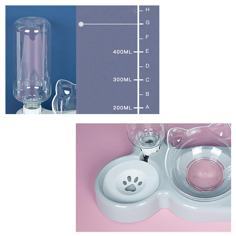 Set Non-wet Mouth Pet Bow Cat Feeding Watering Supplies Pet Water Bottle