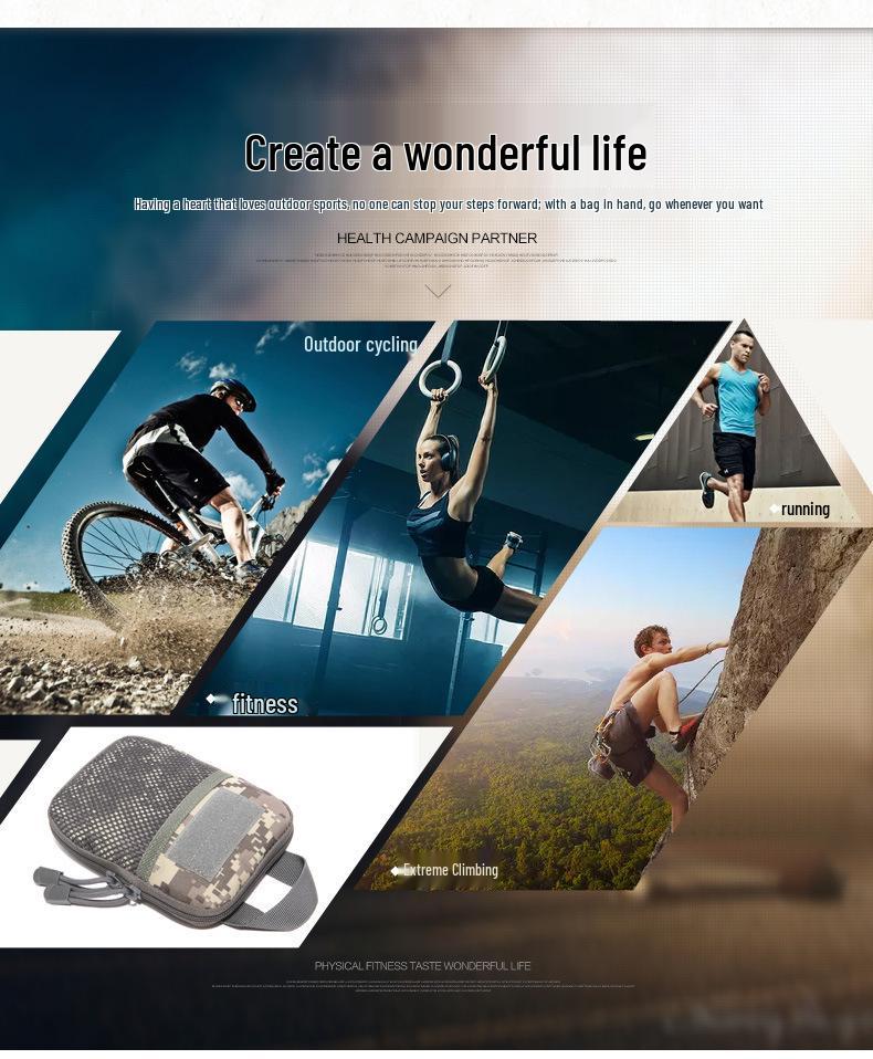 Kompakt Multifunktionell Kamouflage Taktisk Ficka