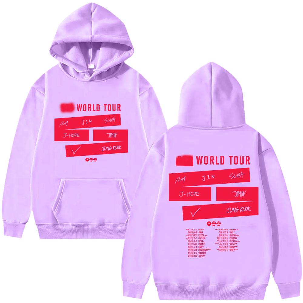 The 5th Album World Tour Hoodies New Y2k Fashion Sweatshirt Men and Women Long Sleeve Pullovers High Street Casual Clothes