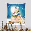 Christmas Tapestry Cross-border New Christmas Party Hanging Cloth Santa Claus Background Fabric
