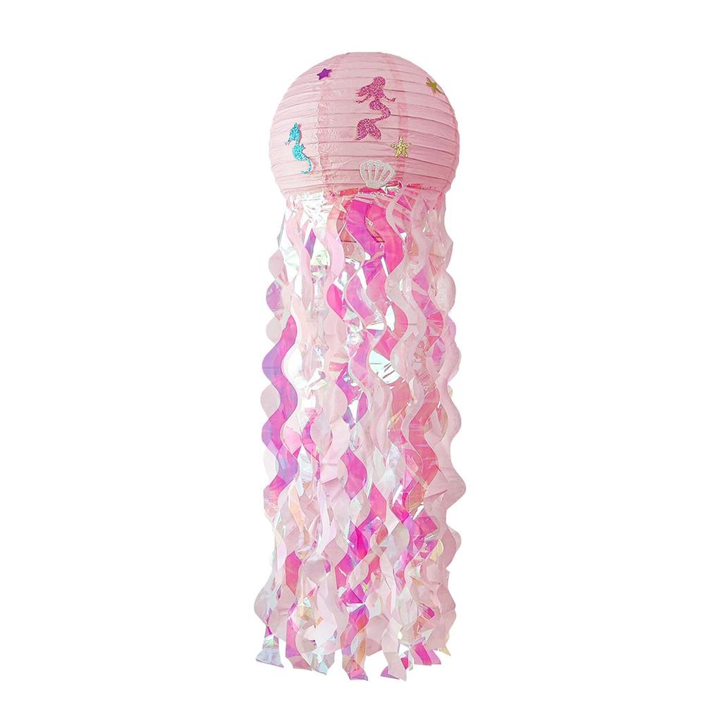 Colourful Paper Lanterns Mermaid Bright and Beautiful Under The Sea Piece Mermaid Party Lamp for Indoor