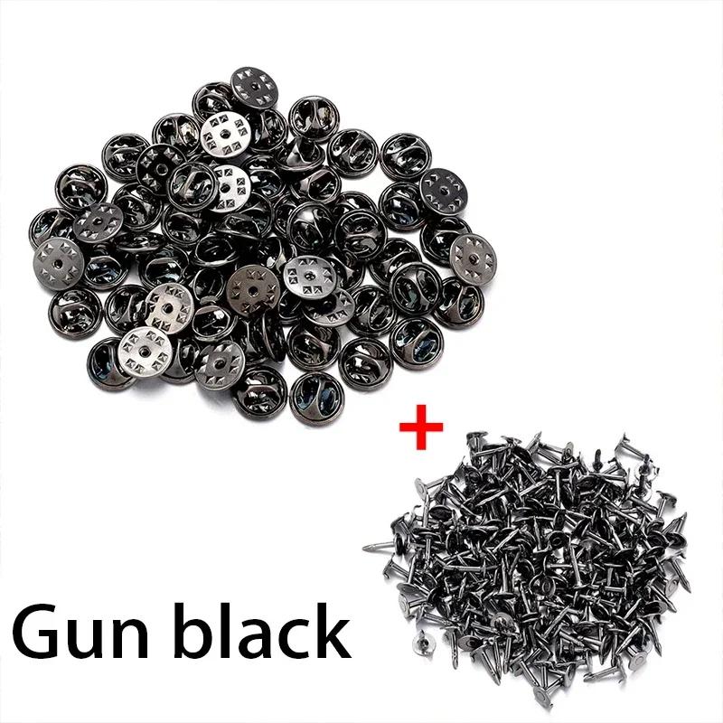 

DIY Butterfly Hat Brooch Accessories Set Buckle Pin Making Metal Nail Tie Studs Badge Tacks Spur Needle Gifts Jewelry Production 50 sets