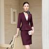 Women's 3/4 Sleeve Three-Piece Professional Suit