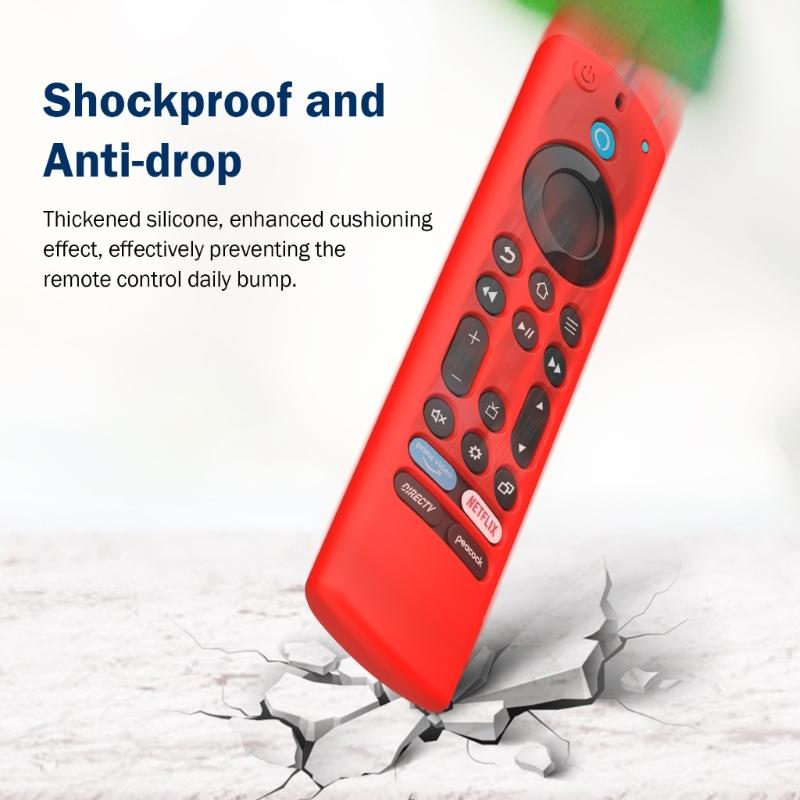Protective Silicone Case For Remote Protective Cover With Lanyard Durability Silicone Protector Shell Remote Sleeve