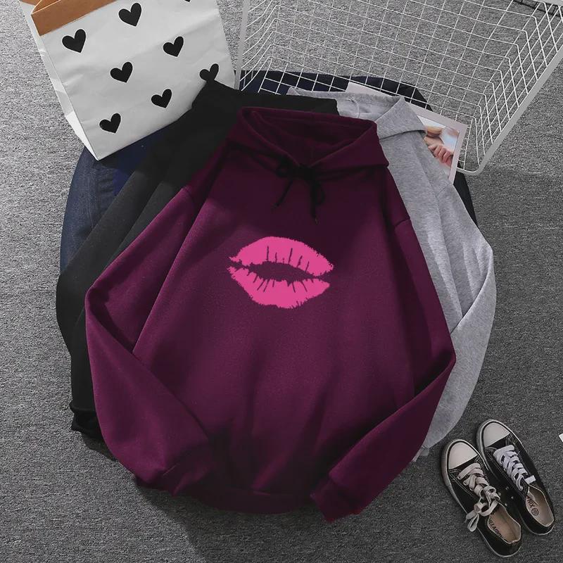 2022 Europäisch-Amerikanisches Lockeres Baumwoll-Sweatshirt für Damen für Frühling/Herbst