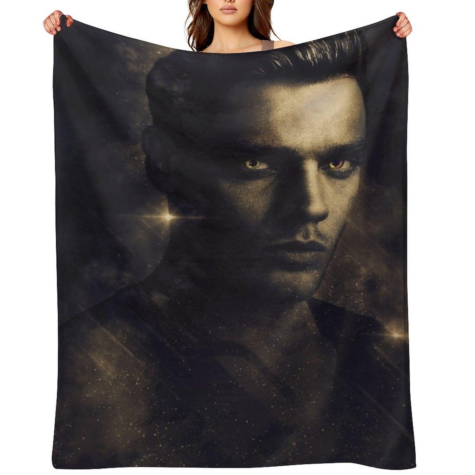 Jace Herondale Gold Throw Blanket Decorative Sofas cosplay anime Baby Blankets For Sofas Blankets 30x40in