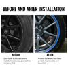 AMA1 4PCS/SET Car Vehicle Wheel Rims Protector Decor Strip Tire Guard Line Rubber Moulding Trim for Tesla Model 3 Y S  X 2017-2023