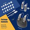 Wireless rechargeable hearing aids for seniors with noise reduction and magnetic charging case, advanced digital hearing aids
